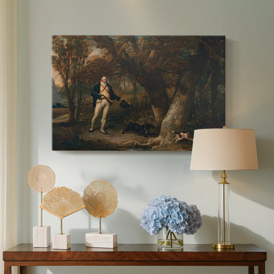Portrait d'un sportif avec ses chiens-James Ward-Gallery, toile tendue-c. début du 19e siècle