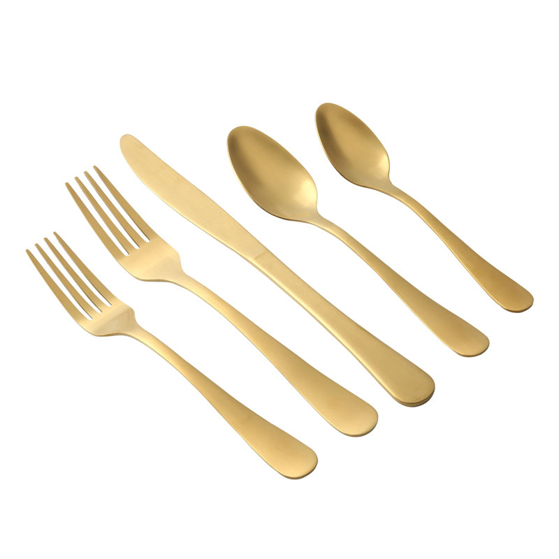 Lorena® Stainless Steel Flatware - Set of 20 & Reviews | Wayfair