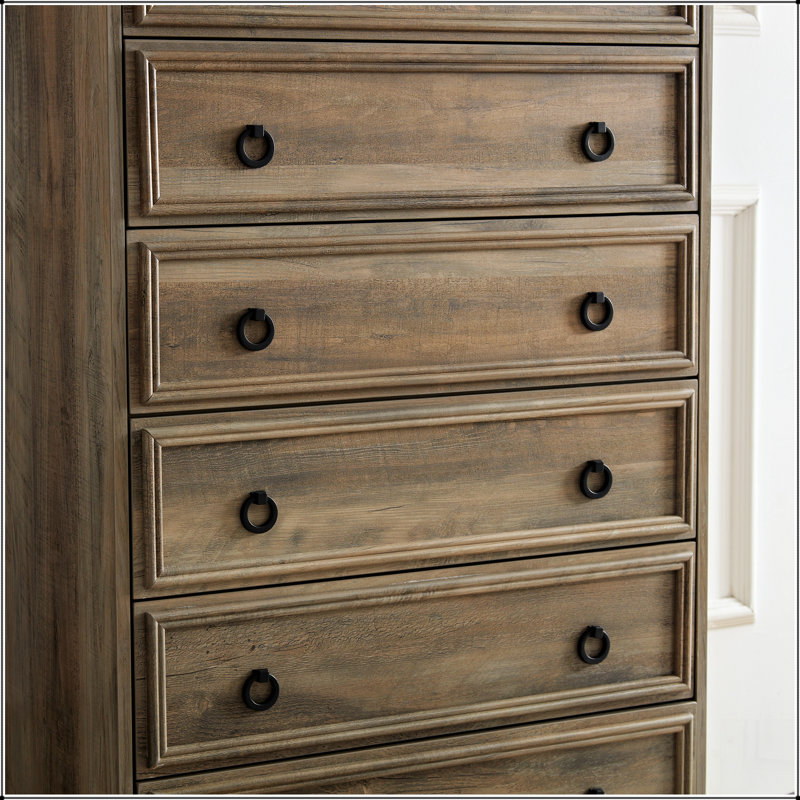 Commode 6 tiroirs Modern, Gris délavé