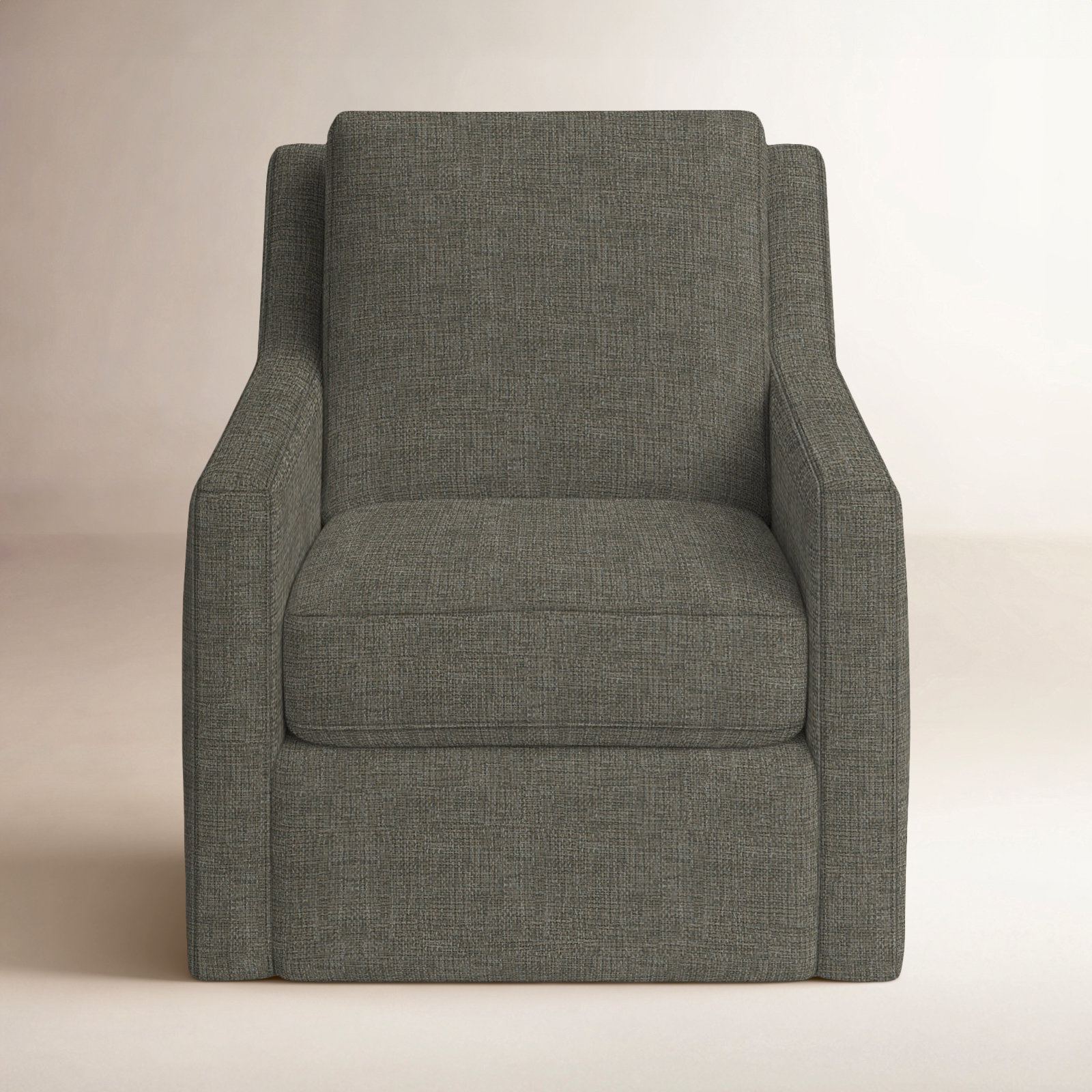 Milunka Upholstered Armchair, Drusky Gray Performance