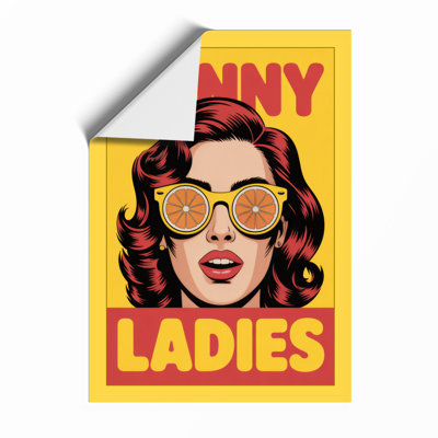 Sunny Ladies Retro - Framed Print