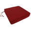 Coussin de chaise de salle à manger d'intérieur / extérieur de sunbrella à double canalisation avec des cravates et une fermeture à glissière-21670320-21670340