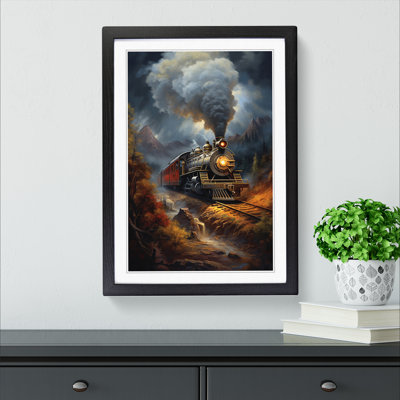 Steam Train Classicism - Framed Print