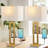 Arthuree Table Lamp Set 28.5" Brass Gold Table Lamp Set with USB-1310339694