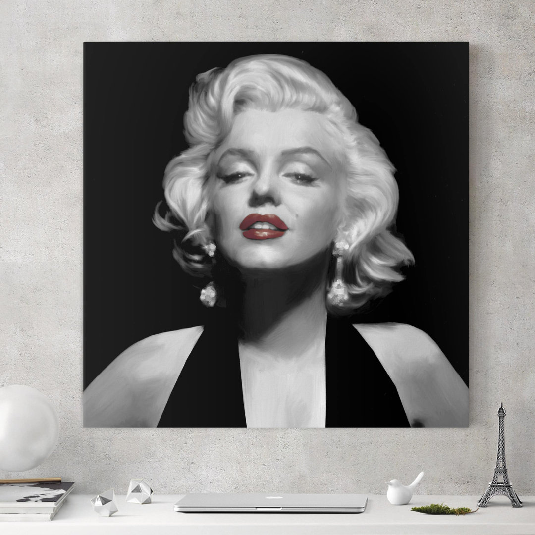 Leinwandbild Marilyn Mit Roten