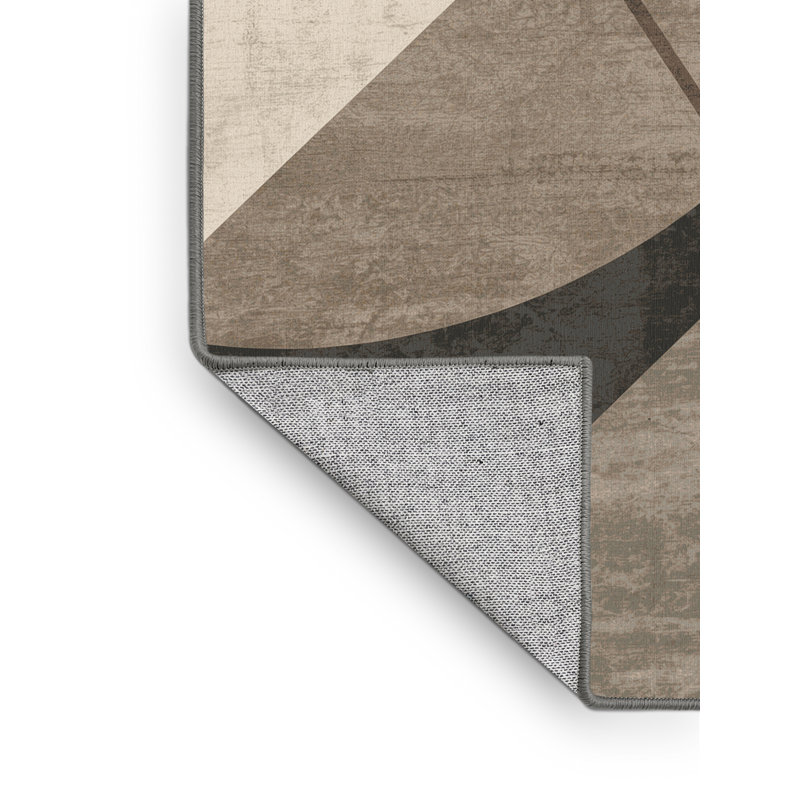 Tapis art déco lavable à la machine Palmerston Scythe Warrior, 6 x 9