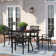 Alyah 4 - Person Metal Patio Dining Set with Square Table