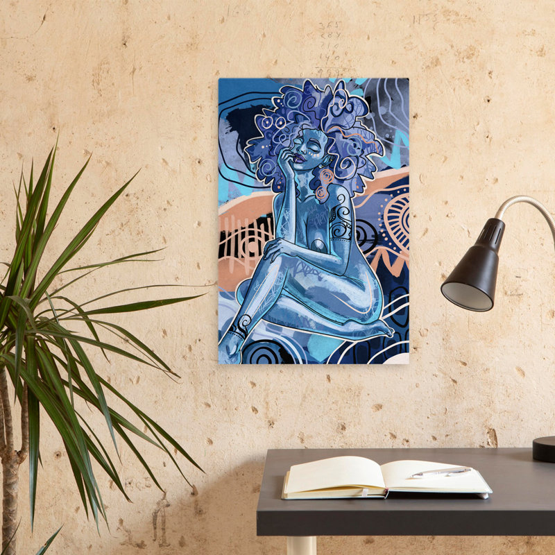 Imani - Art contemporain afro-américain, H 24 po x l 16 po
