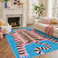 Tapis d'intérieur bleu / rose lavable à la machine avec envers antidérapant Abidi-47043166-36498067