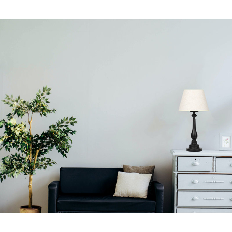 Ensemble de 2 lampes de table, lampe de chambre à coucher, lampe de chevet, style moderne, blanc