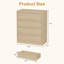 Commode 4 tiroirs pour la chambre à coucher, table de chevet haute 4 tiroirs avec grand rangement et conception anti-basculement, petite table de chevet moderne pour le salon, la chambre de bébé, le vestibule