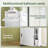 Toilet Paper Holder Cabinet with Shelf & Flip-Door Narrow Rolling Storage Shelf Freestanding Cabinet with Wheels