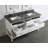 Highland Creek 61 " W Freestanding Standard Free Standing Single Double With Quartz Top with Mirror