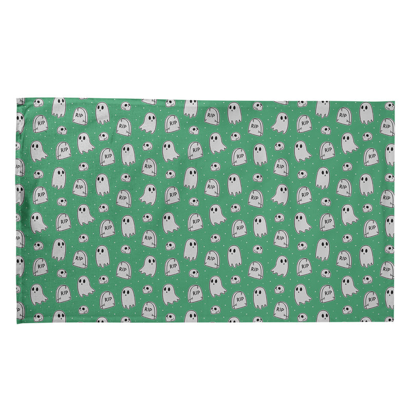 Mcguinness Tea Towel Kitchen Towel, Poly Twill, Green
