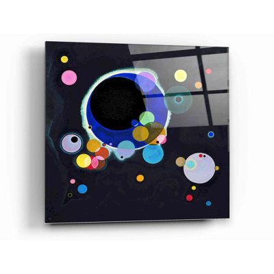 Art mural en verre «Plusieurs cercles» par Wassily Kandinsky