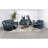Stanwicke Blue Motion Reclining Sofa With Drop Down Table