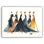 «Runway Elegance - Fashion Illustration», art mural sur toile
