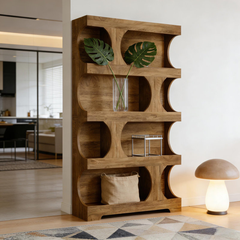 Practical Display Shelves,Bookshelf,S-Shaped Storage Bookcase