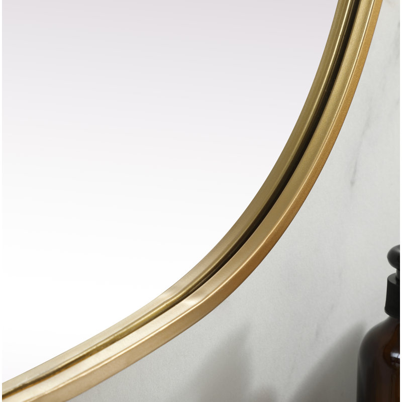 Miroir mural Sabine, Laiton, 36 po x 27 po