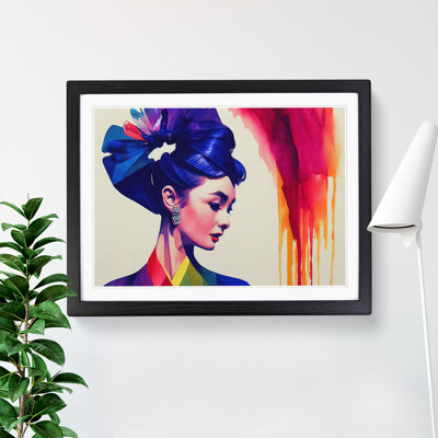 Colourful Woman - Framed Print