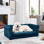 Élégant lit pour animaux de compagnie pour chiens de grande taille, avec housse surélevée confortable, gris foncé et moderne,-2033902724