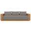 Beja Luxe Sofa - Silver-45489754