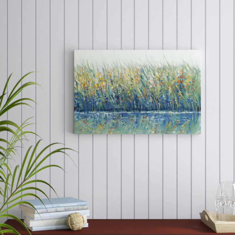 Wildflower Reflection I by Timothy O' Toole - Wrapped Canvas Painting, Wrapped Canvas, 20cm H x 30cm W
