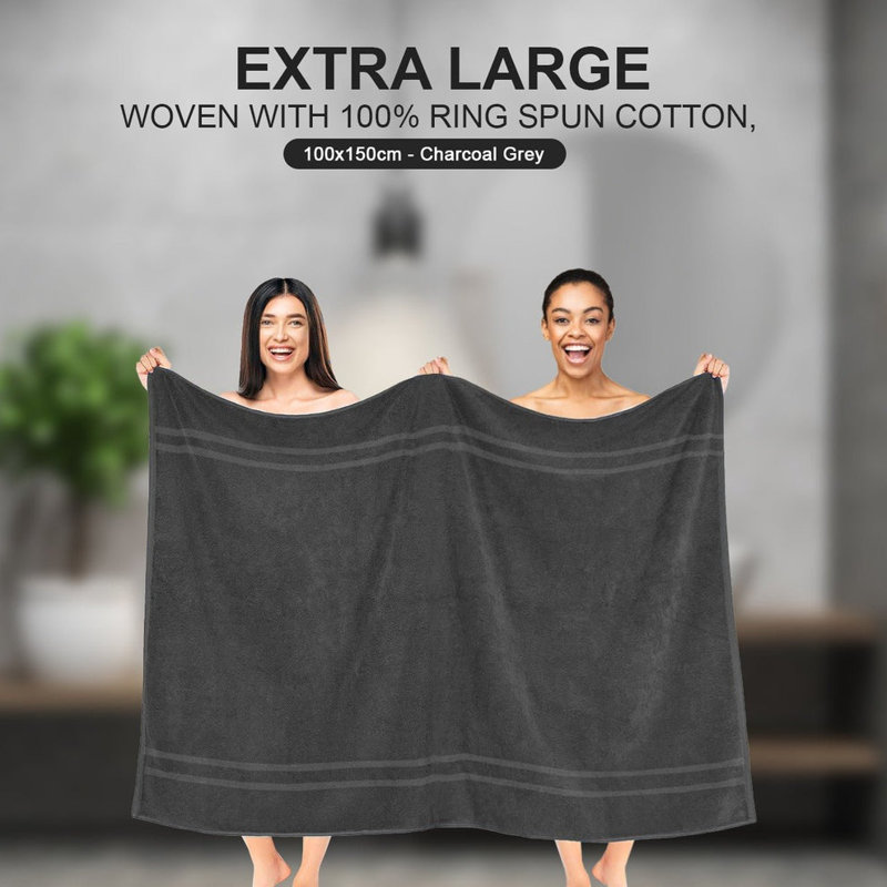 Marutani Bath Sheet 100x150cm, Charcoal