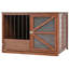 Caisse en bois pour chien avec mangeoire rotative-403049938