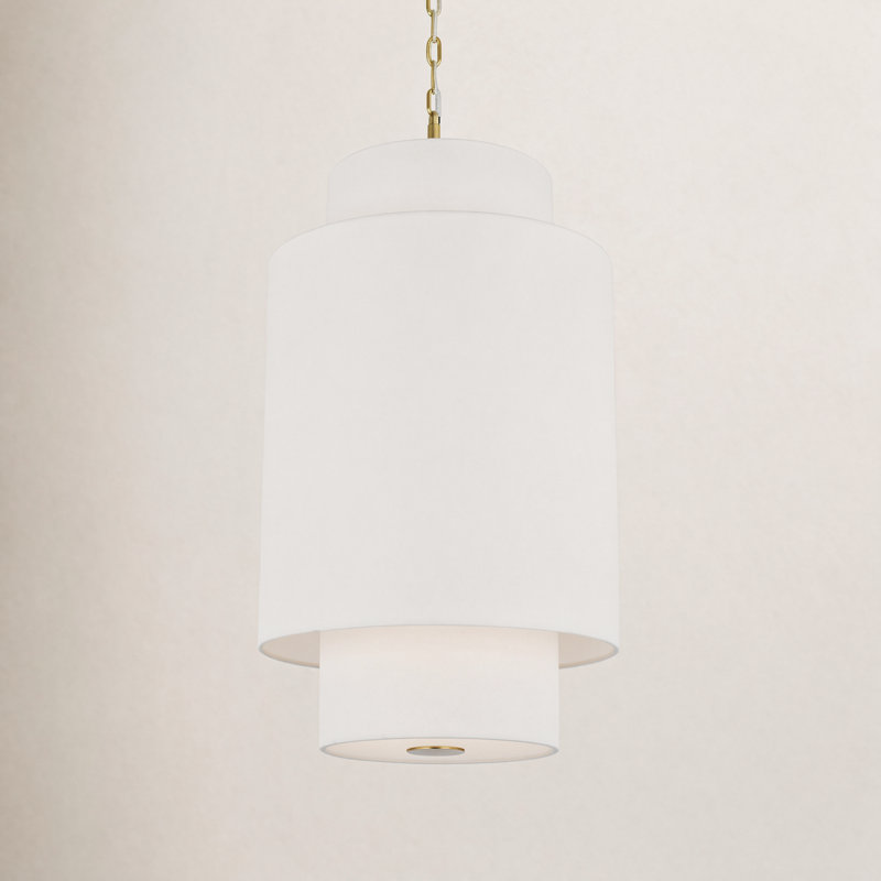 Sawyer Pendant, Burnished Brass, 27.38" H x 15" W x 15" D, 1