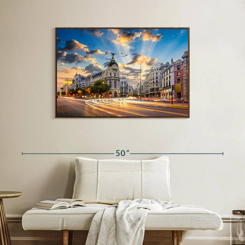 Sentiers lumineux Gran Gran, Cadre flottant noyer, 40 po x 27 po
