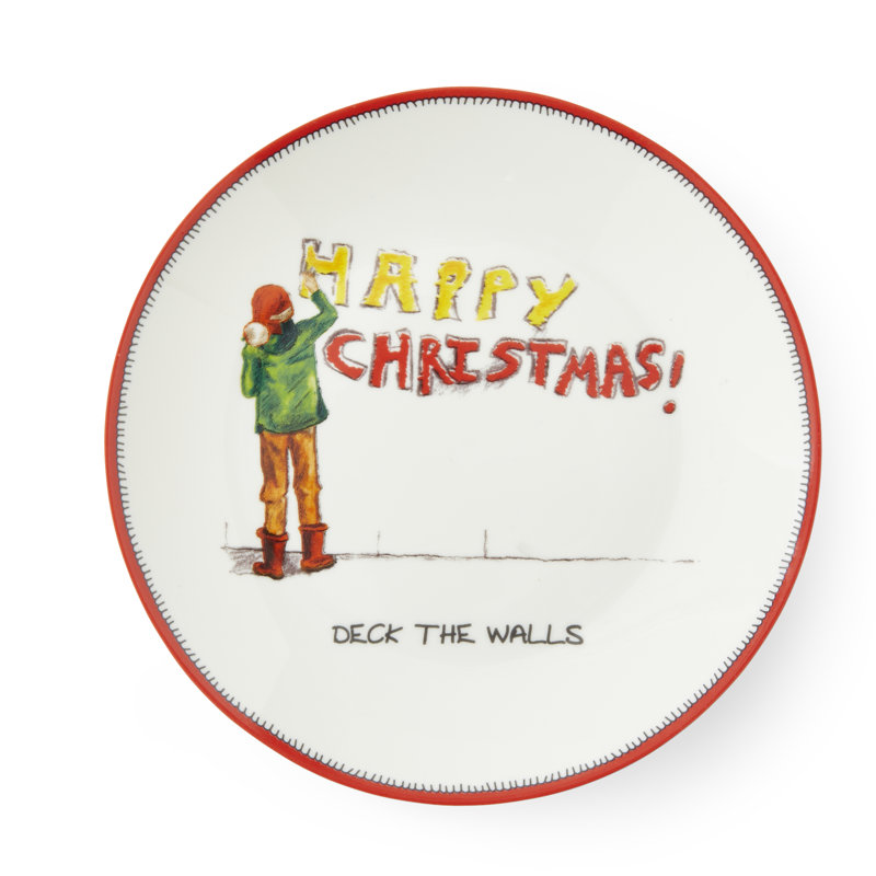 Kit Kemp, Christmas Doodles - Tidbit Appetiser Plates