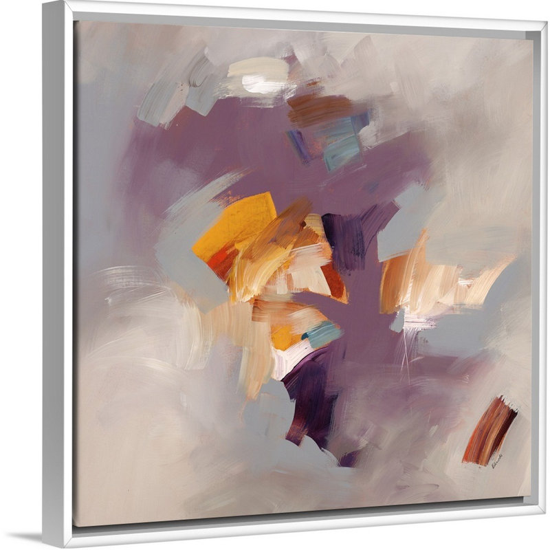 « Ludique curiosité II » par Sydney Edmunds, reproduction d’art, H 38 po x l 38 po x 1,75 po, Cadre blanc