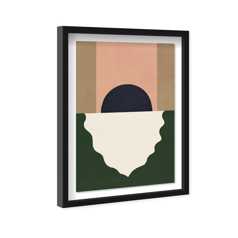 Moonrise Abstract Shadowbox Abstract Print by Oliver Gal, Black Frame, 10 x 15, 11.5"H x 16.5"W, Black Shadowbox