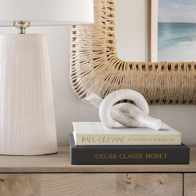 Ensemble de 2 faux livres décoratifs en lin