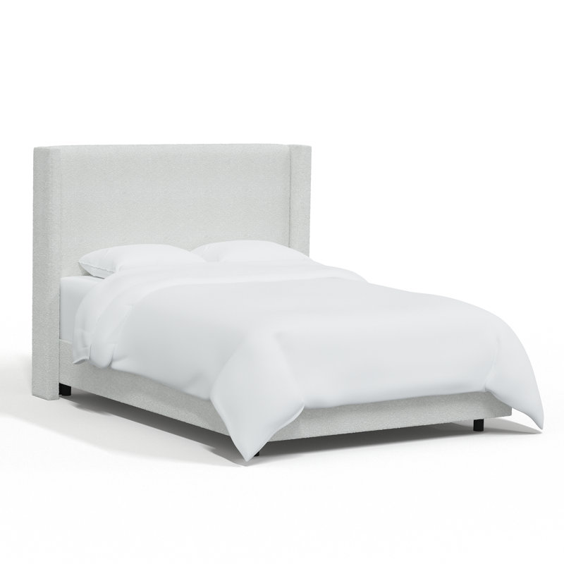Hanson Upholstered Wingback Bed, Queen, Classic Ivory Boucle