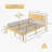 Full 14" Heavy Duty Solid Wood Bamboo Platform Bed Frame With Headboard, Metal Slat Support, Easy Assembly-1770373722