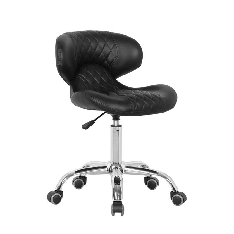 Tabouret industriel à hauteur ajustable Zayven, Noir