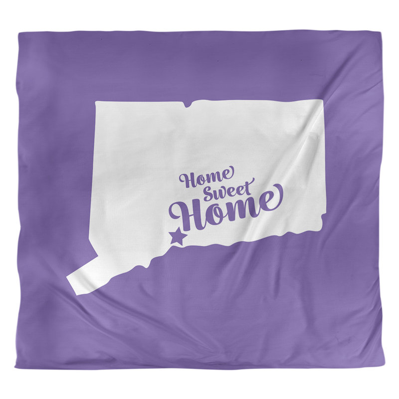 Housse de couette home new refuge, Housse de couette pour très grand lit, Mauve, Microfibre