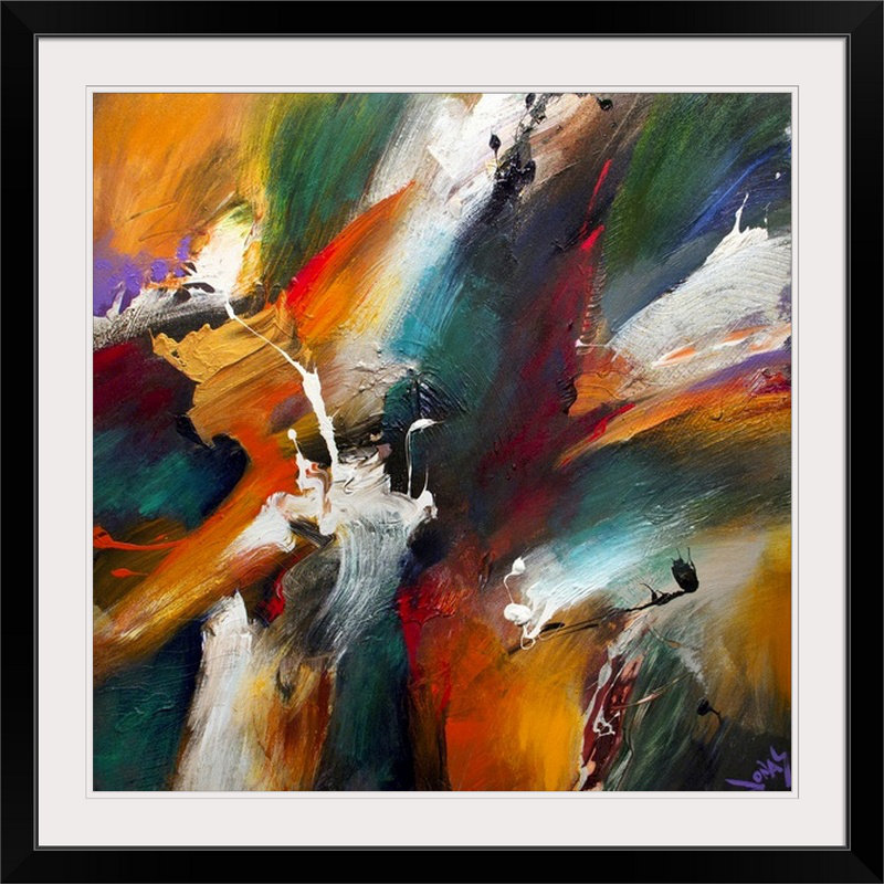 «Primal Vertue» par Frioucheburg, impression, H 24 po x l 24 po x P 1 po, Cadre noir
