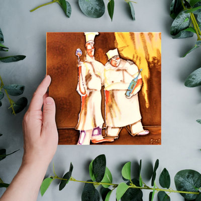 Plaque chauffante 8x8 "Two Chefs