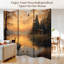 Cloison pliante 6 panneaux Royal Animal Deer Vintage Wildlife Rustic Duck Cabin Sunset-133677881-133677882