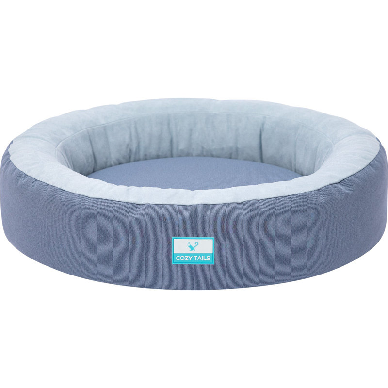 Canapé pour animaux Donut, H 7 po x l 32 po x P 30 po, Marine