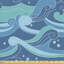 Trejo Oceanic Splashes Blots and Spirals Aquatic Marine Fabric