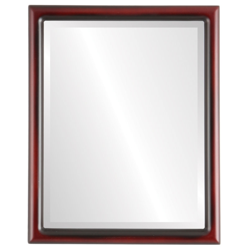 Rowles Rectangle Mirror, 17" H x 13" W, Rosewood
