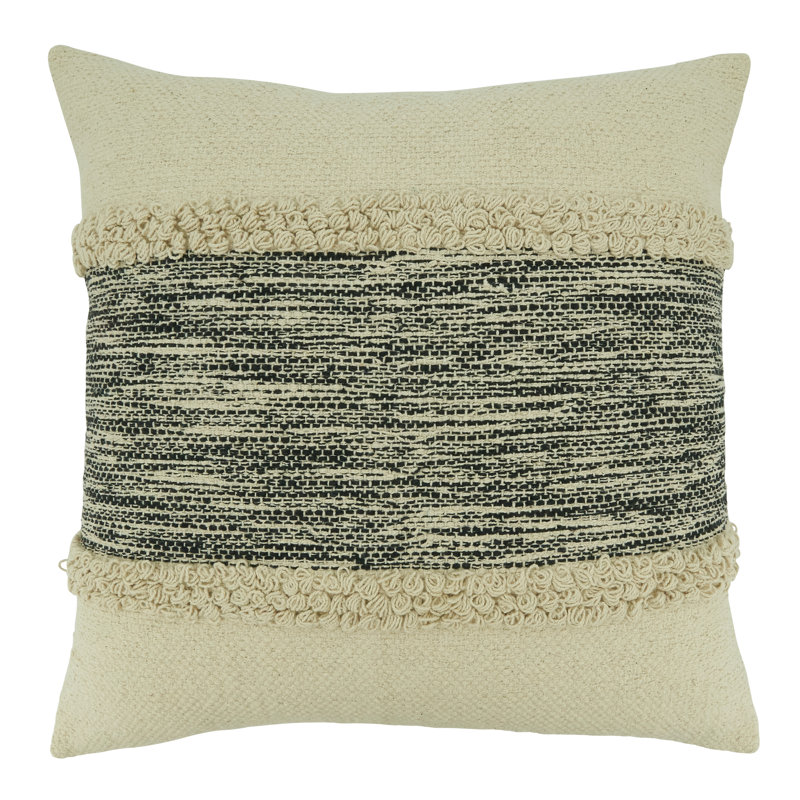 Avani Collection Striped Cotton Throw Pillow, Pillow Cover Only - No Insert