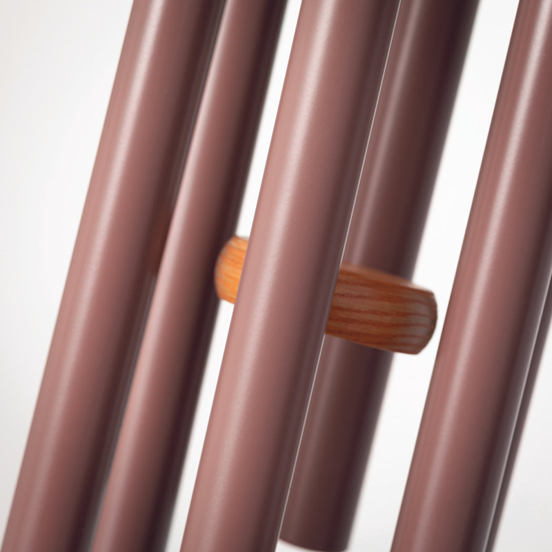 Carillon cerisier avec tubes bruns, Brun