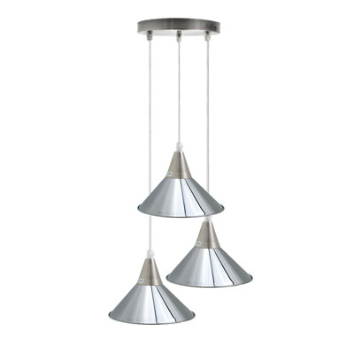 Rosenthal 3-Light Cluster Cone Pendant