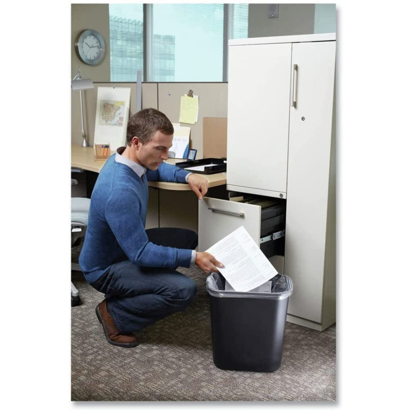 Durable Plastic Rectangular Trash Bin
