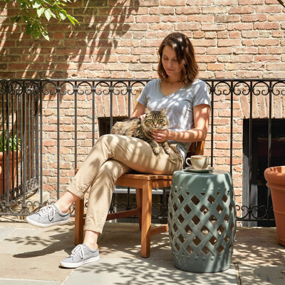 Tillia Ceramic Accent Stool